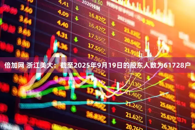 倍加网 浙江美大：截至2025年9月19日的股东人数为61728户